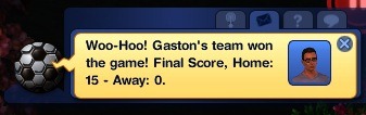 Gaston team won 15-0